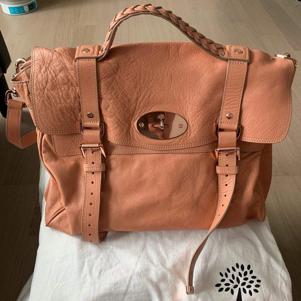 Mulberry pink satchel